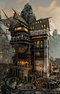 Viking Kingdom, Hyeon Woo Kim : This is my first UE4 environment portfolio of pirate theme.
I referred to the League of Legends Bilgewater concept art.