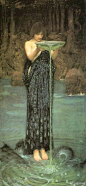 John William Waterhouse (1849-1917) 
English Pre-Raphaelite painter. ​​​​
