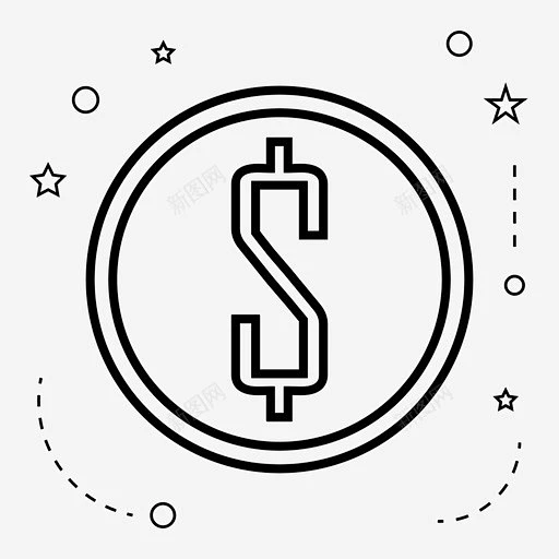 分币硬币美元图标 免费下载 页面网页 平面电商 创意素材-花瓣网