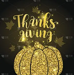 奢华的南瓜金箔卡片