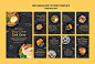 Restaurant opening instagram stories template Free Psd