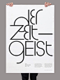 Der Zeitgeist. Studio Iknoki  #typography #print #graphic #design code + form #排版# #文字#@北坤人素材