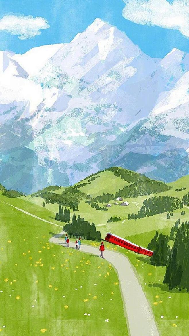 日本插画师木内达朗(Tatsuro Kiuchi) 笔下的美好生活☁️