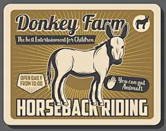 点击来源直接获取大图文件 |有驴子和骑马服务的农场