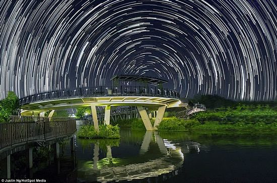 摄影图片：星空中的美丽画卷