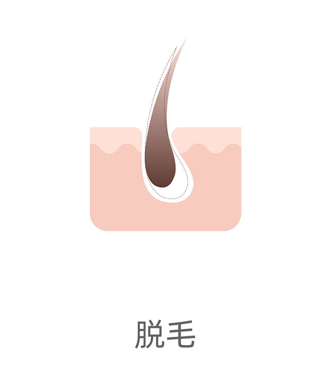 脱发图标