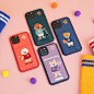 case Character cute design Embroidery graphic ILLUSTRATION  iphone phone phonecase