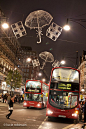 Christmas lights in Oxford Street, London: 