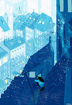 豆元元采集到美国插画师Pascal Campion
