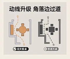 复古风实木圆形餐桌家用小户型胡桃色中古法式全托黑色岩板小圆桌-tmall.com天猫