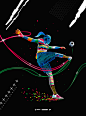 colorful designer feature Illustrator inspiration Leo Natsume Olympics sports tech trend