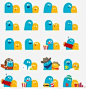 This contains an image of: 30 mascottes originales pour animer une marque - Inspiration graphique #21 - Blog Du WebDesign
