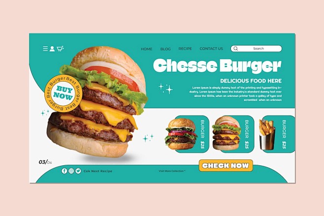 Chesse Burger Websit...