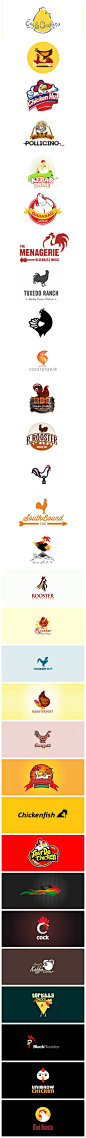 25个以“鸡”为元素的logo设计，来源自黄蜂网http://woofeng.cn/