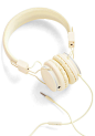 Thoroughly Modern Musician Headphones in Cream - Cream, Urban, Minimal, Music