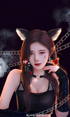 白驹过隙丶梨花泪う采集到现代手绘_帅哥美女丶