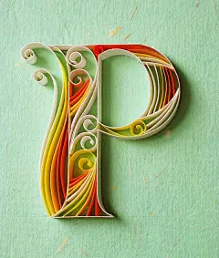 字母纸雕作品 « 胖鱼鱼