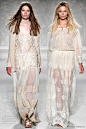 Alberta Ferretti Spring/Summer 2011 ready-to-wear collection - off white and sheer dresses