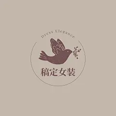 可爱感插画女装LOGO