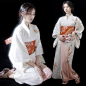 和服女正装传统改良中国风复古个人写真日式和风写真神明少女和服-淘宝网