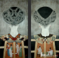 R656-【独家】古代女人颈项画/东方元素装饰画软装设计素材-淘宝网