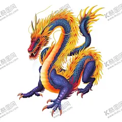 山海经神兽 【酷图网】山海经神兽,手绘龙凤,神兽,动漫插图,psd国潮,游戏,山海经,神话传说动物