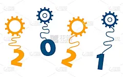 2021年，挂在齿轮上的字母象征蓝黄