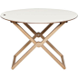 Caon Arreda Treee round folding coffee table - Beech wood
