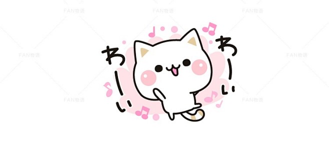 日系萌系卡通漫画喵星人可爱宠物小猫咪头像插画手绘q版动物形象参考