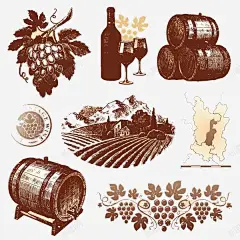 红酒 平面电商 创意素材