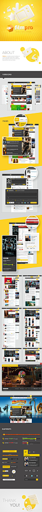 FilmPro on Behance #活动页面# #Web# #素材# #UI#
