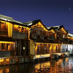 江南水乡【乌镇】风景区夜景灯光工程-经典案例-杭州无限光环境设计工程有限公司