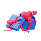 Valentine gift 3D Illustration
