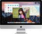iMac - macOS : macOS 的设计旨在充分发挥 Mac 身上的强大能力。它简单易用，配备各种精彩 app，还能帮助你保护自己的数据。
