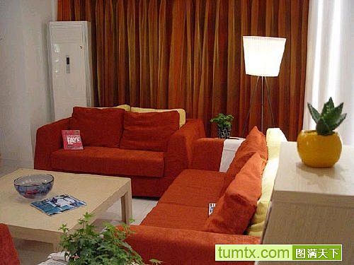 流行中式客厅实景图沙发