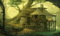 Little shop in a forest, Arto Hong : I finally got my previous work done
https://www.artstation.com/artwork/B0N44