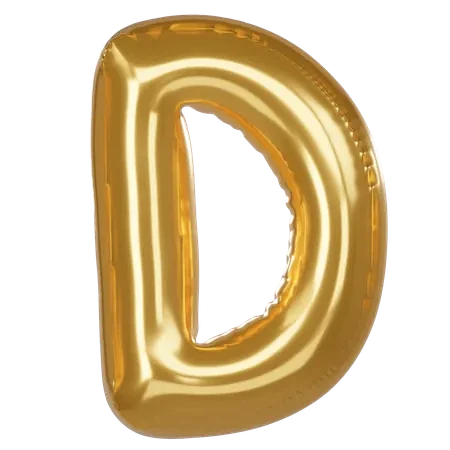 D 字母 3D 图标