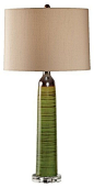 Murray Feiss 1-Bulb Architectural Brown Lamp contemporary table lamps