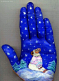 Svetlana Kolosova 手掌的艺术 迪士尼 童话 灵感 手绘 可爱 卡通 创意生活 儿童插画 