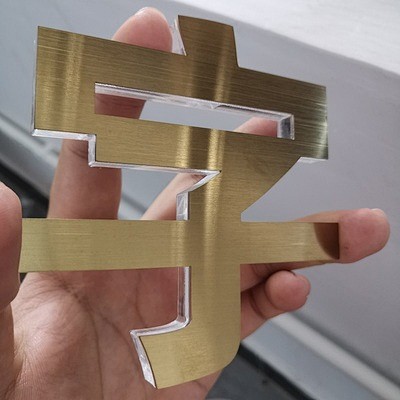 不锈钢水晶字定做logo字亚克力3d立体...