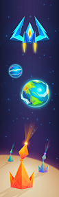 Space Horizon : A Space themed exploration game that will be made in Unity. The style is generally bright and bold, with suggestions of vector, low poly and retro gaming.