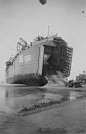 US LST 532 Unloads Jeep On Omaha Beach D-Day Normandy 1944: 