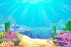 Under the sea  blackground