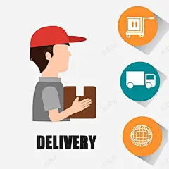 快递小哥的服务 元素 免抠png 设计图片 免费下载 页面网页 平面电商 创意素材