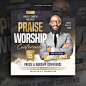 Church flyer instagram social media post and web banner