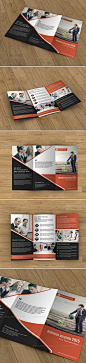 【设计交流QQ群：】Business Brochure trifold 商务三折页设计模板源文件国外素材-淘宝网