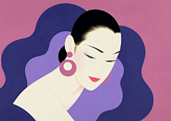 MoMoreCha采集到鹤田一郎版画《美人绘》
