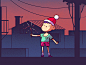Sparkler skip kid christmas xmas sparkler cute cel character frame by frame cel animation animation 2d