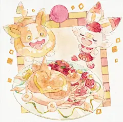 水彩风 宝可梦
Artist:おはるちゃん
Twi:ohr_cn
#精灵宝可梦# ​​​​