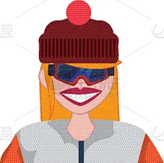 女人,雪,队服,女孩,户外,冬天,性格,安全的,收集